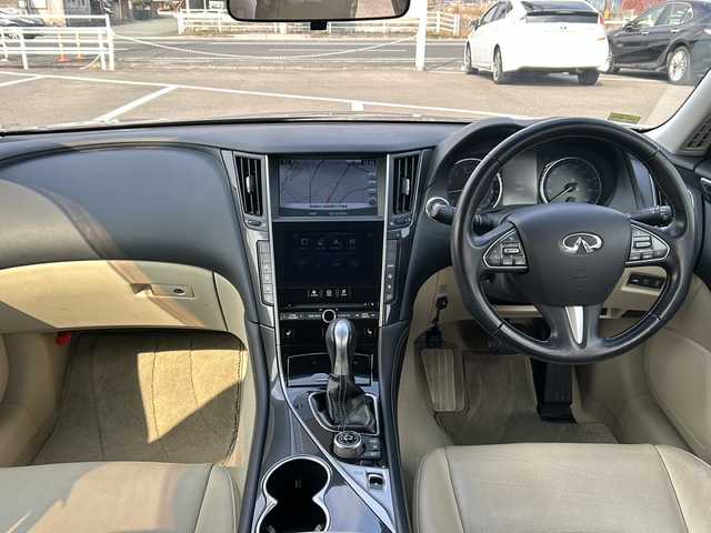 日産 スカイライン ハイブリッド 350GT Type P 福岡県 2014(平26)年 10万km ダークメタルグレー 純正メーカーナビ/Bleutooth/地デジ/CD/DVD/ベージュレザーシート/レーダークルーズコントロール/バックカメラ/サイドカメラ/全方位カメラ/メモリー付きパワーシート/純正17インチAW/ビルドインETC/LEDヘッドライト/保証書/取説