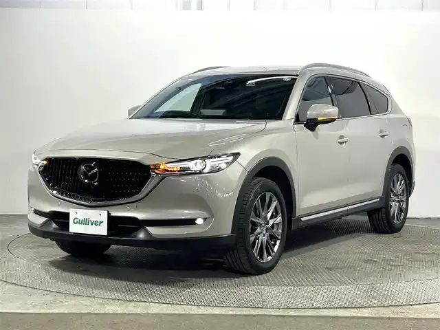 マツダ ＣＸ－８ XD Lパッケージ 大阪府 2021(令3)年 2.1万km プラチナクォーツメタリック 革シート 純正ナビTV 衝突軽減 360カメラ ETC パワーシート/ヒーター/エアコン BSM 電動リアゲート BOSEサウンド レーダークルコン クリアランスソナー 置くだけ充電 ルーフレール