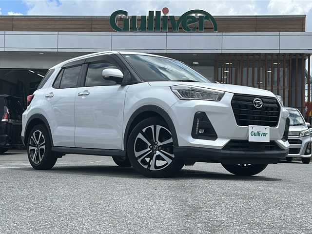 ダイハツ ロッキー G 沖縄県 2020(令2)年 4.5万km シャイニングホワイトパール 純正ナビ・TV・Bluetooth・CD・DVD/全方位カメラ/オートライト/シートヒーター/クルーズコントロール/純正アルミ/コーナーセンサー/LEDヘッドライト/衝突軽減システム/ステアリングスイッチ/電動格納ミラー/サイドバイザー