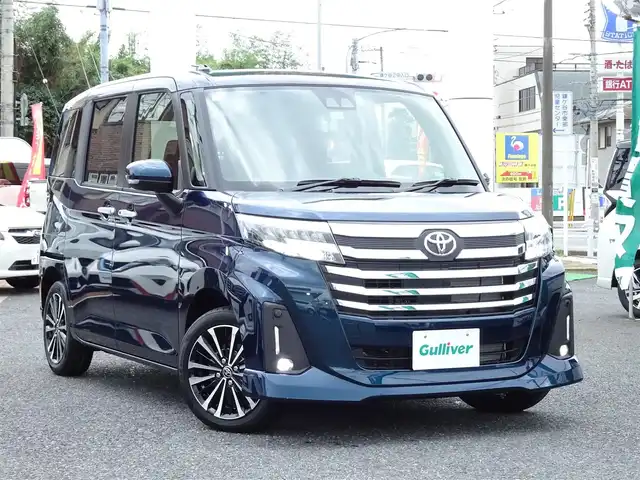 トヨタ ルーミー カスタムG－T 千葉県 2025(令7)年 0.1千km レーザーブルークリスタルシャイン 【登録済未使用車】/純正ディスプレイオーディオ/・フルセグTV/・バックカメラ/・Apple CarPlay/・Bluetooth/・Android Auto/スマートアシスト/・衝突回避支援ブレーキ/・先行車発進お知らせ機能/・クルーズコントロール/・アイドリングストップ/・コーナーセンサー/両側パワースライドドア/純正フロアマット/ウィンカーミラー/スマートキー2本/保証書