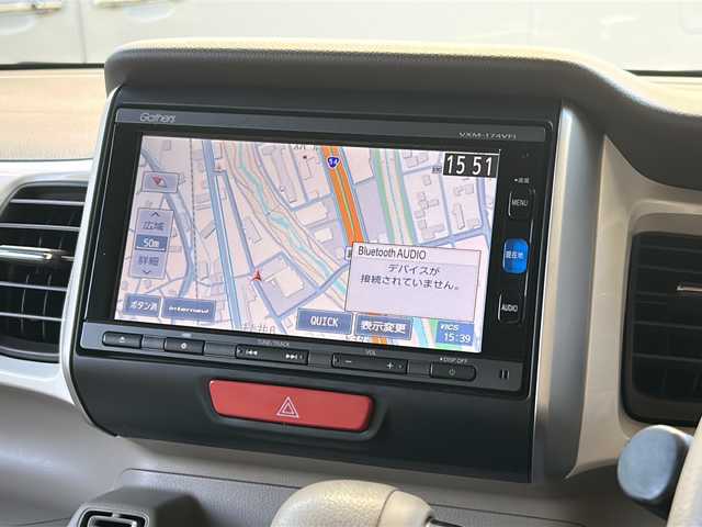 ホンダ Ｎ ＢＯＸ G SSパッケージ 広島県 2017(平29)年 5万km プレミアムアイボリーP 禁煙車/あんしんパッケージ/・シティブレーキアクティブシステム（低速域衝突軽減ブレーキ＋誤発進抑制機能）/・W+サイド＋サイドカーテンエアバック/純正ナビ（VXM-174VFi）/・フルセグ/CD/DVD/SD/BT/バックカメラ/ステアリングスイッチ/オートライト/HIDヘッドライト/フォグランプ/シートヒーター/オートリトラミラー/電動格納ウィンカーミラー/リアサンシェード/ドライブレコーダー（BM-FW601）/ETC/純正14インチアルミホイール