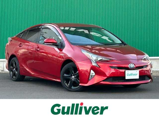 トヨタ プリウス A ツーリングセレクション 宮城県 2016(平28)年 10万km エモーショナルレッド セーフティセンスP/・プリクラッシュセーフティ/・レーダークルーズコントロール/・レーンディパーチャーアラート/・オートマチックハイビーム/ブラインドスポットモニター/インテリジェントクリアランスソナー/シンプルインテリジェントパーキングアシスト/ヘッドアップディスプレイ/純正ナビ（NSZN-W64T）/・CD/DVD/・Bluetooth/・フルセグTV/バックカメラ/ETC/ドライブレコーダー/合皮シート/シートヒーター/革巻きステアリング/ステアリングスイッチ/LEDヘッドランプ/フォグランプ/オートライト/スマートキー＆プッシュスタート/電動格納ミラー/純正17インチAW/純正フロアマット/純正ドアバイザー/トノカバー/W/サイド/カーテンエアバッグ