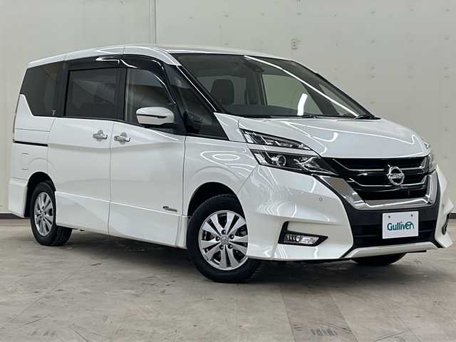 日産 セレナ ハイウェイスター Vセレクション 道央・札幌 2018(平30)年 7.8万km ブリリアントホワイトパール /ワンオーナー//4WD//社外メモリナビ：AVIC-CL901/（CD、DVD、BT、USB、ラジオ、フルセグ）//両側パワースライドドア//プロパイロット（自動運転技術）/・レーダークルーズコントロール/・車線逸脱防止支援システム/・インテリジェントパーキングアシスト/・ふらつき警報//エマージェンシーブレーキ/・LDW（車線逸脱警報）/・踏み間違い衝突防止アシスト/・進入禁止標識検知/・フロント、バックソナー//社外ヘッドレストモニター//アラウンドビューカメラ//バックカメラ//LEDライト//オートライト//フォグライト//オートエアコン//リアエアコン//コーナーセンサー//プッシュスタート//新車時保証書//取扱説明書