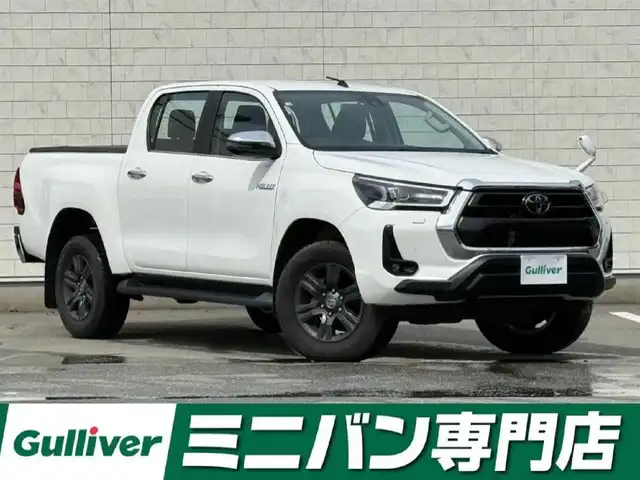 トヨタ ハイラックス Z 福岡県 2021(令3)年 1.3万km スーパーホワイトⅡ 純正7型SDナビ(フルセグTV/CD/DVD/BT/HDMI)バックモニタートヨタセーフティーセンスコーナーセンサーレーダークルコンETCUSBポートダウンヒルアシスト純正フロアマット純正17インチアルミホイールスマートキープッシュスタート