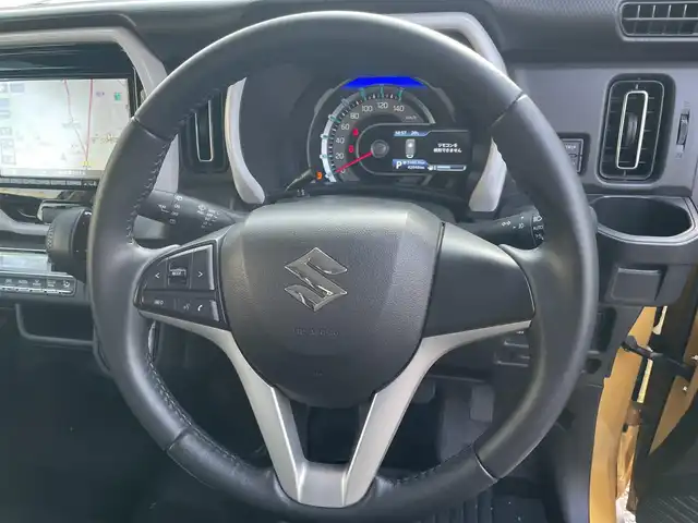 スズキ ハスラー HYBRID X 千葉県 2020(令2)年 4.2万km アクティブイエロー/ホワイト2トーンルーフ /ワンオーナー/純正メモリーナビ/フルセグTV/（BT/CD/DVD)/バックカメラ/セーフティサポート/・デュアルカメラブレーキサポート/・誤発進抑制機能/・車線逸脱警報機能/・ふらつき警報機能/・先行車発進お知らせ機能/・ハイビームアシスト/・標識認識機能/・後退時ブレーキサポート/・後方誤発進抑制機能/LEDヘッドライト/スマートキー/ビルトインETC/ドライブレコーダー/前席シートヒーター/パーキングアシスト/リアコーナーセンサー/レーンキープアシスト/ドアミラーウィンカー/リアPVガラス/ドアバイザー/フォグライト/保証書/取扱説明書/スペアキー