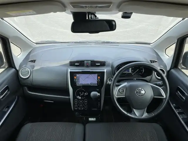 日産 デイズ ハイウェイスターX 道央・札幌 2015(平27)年 4万km モカブラウンP ４WD/純正ディーラーOPナビ/CD/DVD/BT/フルセグ/衝突被害軽減ブレーキ/横滑り防止装置/アラウンドビューモニター/ドライブレコーダー/アイドリングストップ/ECOMODE/D席シートヒーター/ステアリングリモコン/プッシュスタート/スマートキー/HIDヘッドライト/オートライト/フォグランプ/電動格納ミラー/ウィンカーミラー/純正フロアマット/ドアバイザー/純正エンジンスターター
