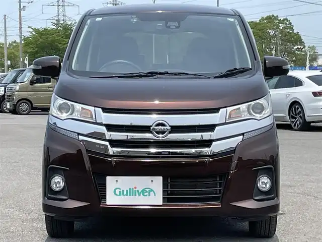 日産 デイズ ハイウェイスターX 道央・札幌 2015(平27)年 4万km モカブラウンP ４WD/純正ディーラーOPナビ/CD/DVD/BT/フルセグ/衝突被害軽減ブレーキ/横滑り防止装置/アラウンドビューモニター/ドライブレコーダー/アイドリングストップ/ECOMODE/D席シートヒーター/ステアリングリモコン/プッシュスタート/スマートキー/HIDヘッドライト/オートライト/フォグランプ/電動格納ミラー/ウィンカーミラー/純正フロアマット/ドアバイザー/純正エンジンスターター