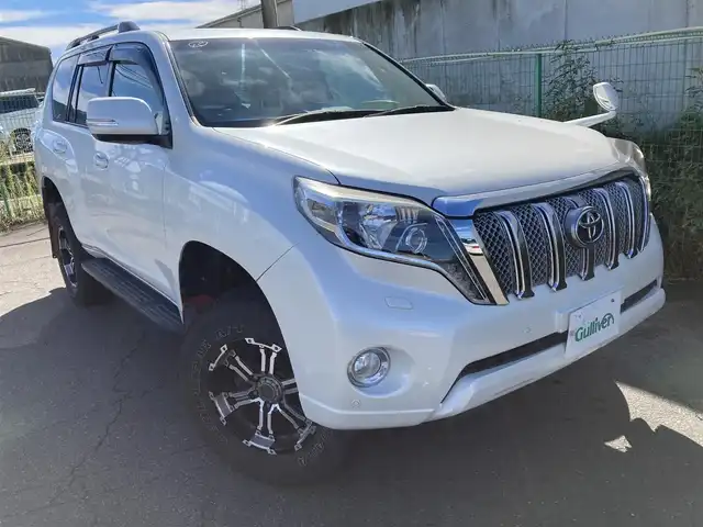 トヨタ ランドクルーザー プラド TX 富山県 2016(平28)年 6.3万km ホワイトパールクリスタルシャイン 〇サンルーフ/〇純正ナビ/〇フルセグTV/〇バックカメラ/〇ビルトインETC/〇LEDヘッドライト/〇ドライブレコーダー/〇コーナーセンサー/〇エアバッグ/〇ABS/〇コムテックレーダー探知機　ZERO 802V/〇左右独立温度調整オートエアコン/〇ファブリックシート/〇スマートエントリー/スタートシステム/〇禁煙車