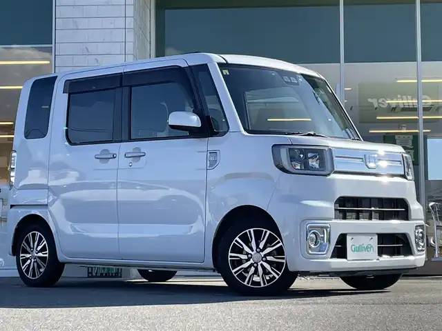 ダイハツ ウェイク G ターボ SA Ⅲ 兵庫県 2020(令2)年 3.5万km シャイニングホワイトパール 純正8インチナビ/両側パワースライドドア/Bluetooth接続/スマートアシスト/バックカメラ/革巻きステアリング/ステアリングリモコン/純正フロアマット/純正バイザー/オートライト/オートマチックハイビーム/スイッチスタート/CD/DVD/ETC/HDMI
