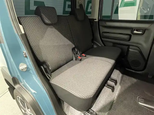 スズキ ハスラー HYBRID X ターボ 鹿児島県 2021(令3)年 4.9万km デニムブルー ガンメタリック 2トーン デュアルカメラブレーキサポート/誤発進抑制機能/車線逸脱警報機能/先行車発進お知らせ機能/アダプティブクルーズコントロール　/標識認識機能/ハイビームアシスト/シートヒーター/後席テーブル　/LEDヘッドライト/フロントフォグランプ　/純正アルミホイール　/純正フロアマット/パドルシフト　/スマートキー/ドアバイザー/電格ミラー