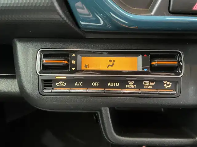 スズキ ハスラー HYBRID X ターボ 鹿児島県 2021(令3)年 4.9万km デニムブルー ガンメタリック 2トーン デュアルカメラブレーキサポート/誤発進抑制機能/車線逸脱警報機能/先行車発進お知らせ機能/アダプティブクルーズコントロール　/標識認識機能/ハイビームアシスト/シートヒーター/後席テーブル　/LEDヘッドライト/フロントフォグランプ　/純正アルミホイール　/純正フロアマット/パドルシフト　/スマートキー/ドアバイザー/電格ミラー