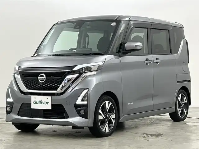 日産 ルークス HWS Gターボ プロパイロットED 福岡県 2020(令2)年 5.1万km チタニウムグレーメタリック 純正９型ナビ（フルセグＴＶ）　/アラウンドビューモニター　/ＥＴＣ　/前方ドラレコ　/インテリジェントクルコン　/コーナーセンサー　/エマージェンシーブレーキ　/レーンキープ　/プロパイロット　/両側電動スライドドア