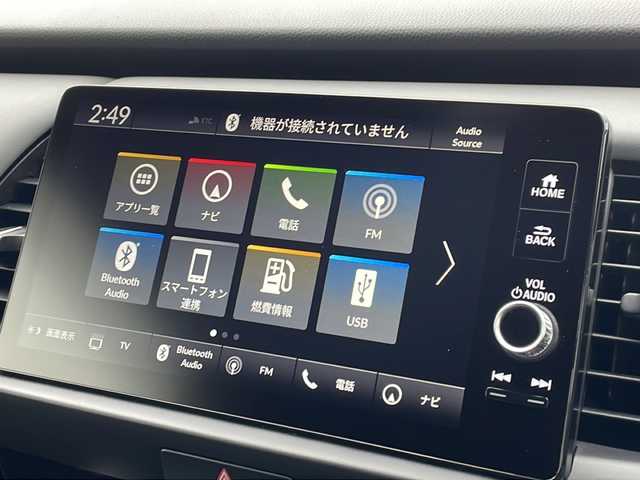 ホンダ フィット e:HEV RS 徳島県 2023(令5)年 1.2万km クリスタルブラックパール e:HEV（ハイブリッド）/FF/MTモード付フロアCVT/純正 Honda Connect対応 9インチナビ/（FM/AM/USB/Bluetooth/TV/CarPlay/AndroidAuto）/バックカメラ/ドライブレコーダー 前後/ビルトイン ETC2.0/Honda SENSING/・衝突軽減ブレーキ［CMBS］/・車線維持支援システム［LKAS］/・アダプティブクルーズコントロール［ACC］/・路外逸脱抑制機能/・先行車発進お知らせ機能/・標識認識機能/・踏み間違い衝突軽減システム/・パーキングセンサーシステム（前後）/・オートハイビーム機能/装備/・ハーフレザーシート/・パドルシフト/・オートエアコン/・オートライト/・LEDヘッドライト/・電子パーキングブレーキ/・ブレーキホールド機能/・ステアリングスイッチ/・プッシュスタート/・USBジャック（充電x1＋2、入力x1）/・後席チップアップ機能/・電動格納ドアミラー/・革巻きステアリング（ゴールドステッチ入）/・純正 16inAW/・保/取/ナビ取/・スマートキーx2
