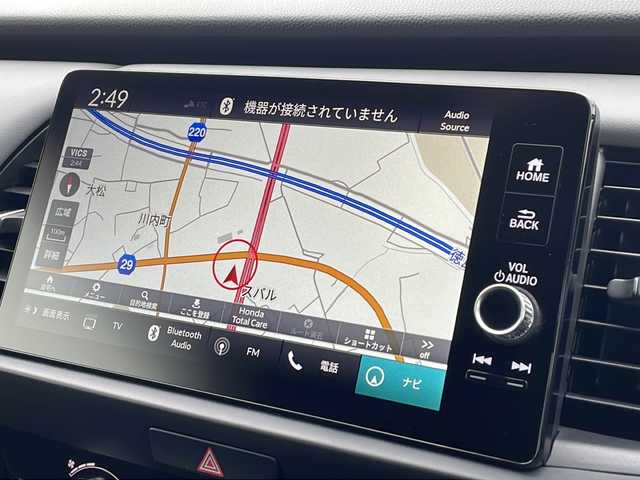 ホンダ フィット e:HEV RS 徳島県 2023(令5)年 1.2万km クリスタルブラックパール e:HEV（ハイブリッド）/FF/MTモード付フロアCVT/純正 Honda Connect対応 9インチナビ/（FM/AM/USB/Bluetooth/TV/CarPlay/AndroidAuto）/バックカメラ/ドライブレコーダー 前後/ビルトイン ETC2.0/Honda SENSING/・衝突軽減ブレーキ［CMBS］/・車線維持支援システム［LKAS］/・アダプティブクルーズコントロール［ACC］/・路外逸脱抑制機能/・先行車発進お知らせ機能/・標識認識機能/・踏み間違い衝突軽減システム/・パーキングセンサーシステム（前後）/・オートハイビーム機能/装備/・ハーフレザーシート/・パドルシフト/・オートエアコン/・オートライト/・LEDヘッドライト/・電子パーキングブレーキ/・ブレーキホールド機能/・ステアリングスイッチ/・プッシュスタート/・USBジャック（充電x1＋2、入力x1）/・後席チップアップ機能/・電動格納ドアミラー/・革巻きステアリング（ゴールドステッチ入）/・純正 16inAW/・保/取/ナビ取/・スマートキーx2
