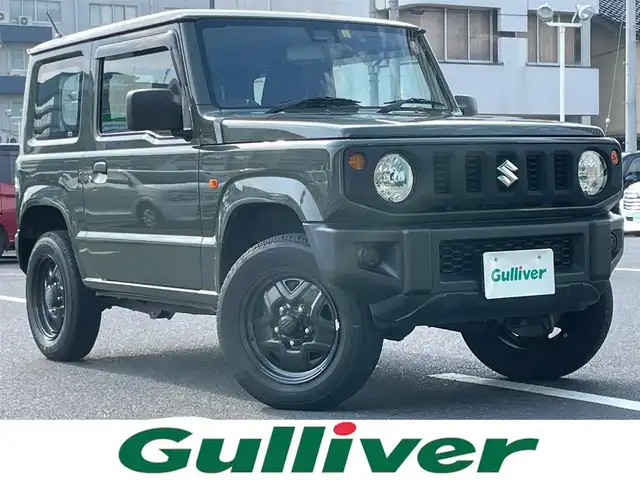 スズキ ジムニー XG 島根県 2021(令3)年 3.6万km ジャングルグリーン 4WDターボ/社外CDオーディオ　/ダウンヒルアシストコントロール/衝突軽減ブレーキ　/横滑り防止装置/アイドリングストップ　/純正１６インチスチールホイール　/純正フロアマット
