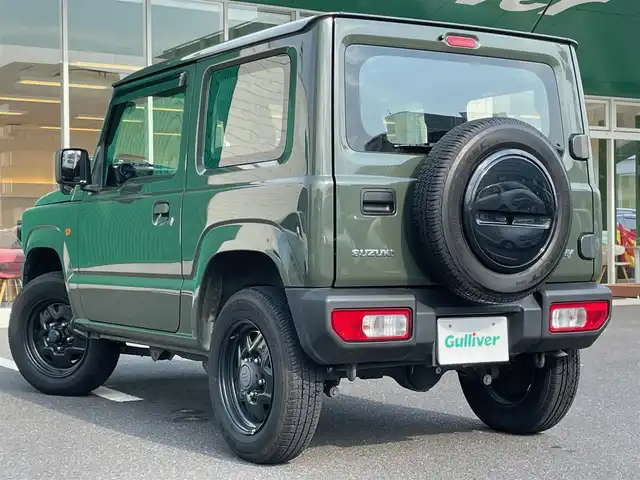 スズキ ジムニー XG 島根県 2021(令3)年 3.6万km ジャングルグリーン 4WDターボ/社外CDオーディオ　/ダウンヒルアシストコントロール/衝突軽減ブレーキ　/横滑り防止装置/アイドリングストップ　/純正１６インチスチールホイール　/純正フロアマット