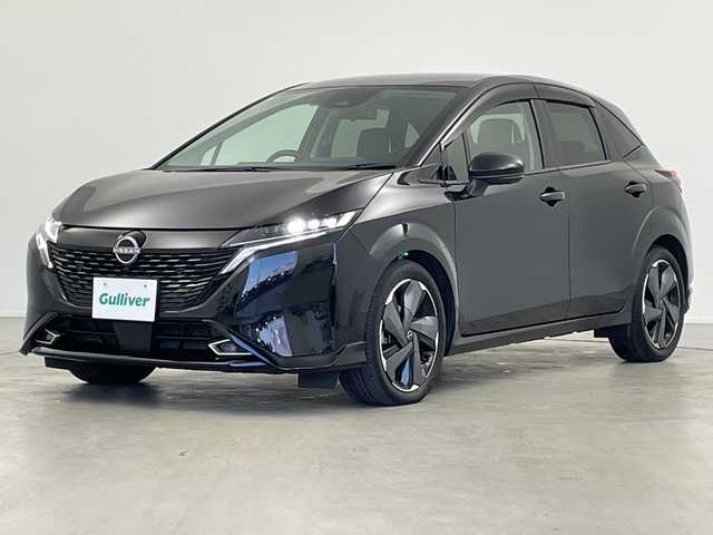 日産 オーラ G レザーエディション 岐阜県 2023(令5)年 2.3万km 黒 純正ナビ（MOP）/・フルセグ/・Bluetooth/プロパイロット/アラウンドビューモニター/ブラインドスポットモニター/前席シートヒーター/ステアリングヒーター/デジタルインナーミラー/置くだけ充電/LEDライト/オートハイビーム/スマートキー/プッシュスタート