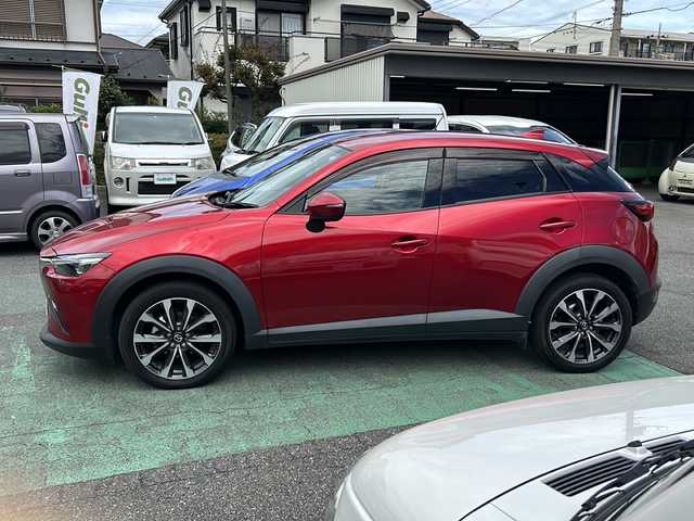 マツダ ＣＸ－３ 20S プロアクティブ 埼玉県 2019(令1)年 4.5万km ソウルレッドクリスタルM i-ACTIVSENSE/　　・ハイビームコントロールシステム/　　・アダプティブLEDヘッドライト/　　・車線逸脱警報システム/　　・ブラインドスポットモニタリング/　　・交通標識認識システム/　　・ドライバーアテンションアラート/　　・リアクロストラフィックアラート/　　・360度ビューモニター/　　・マツダレーダークルーズコントロール/　　・アドバンススマートシティブレーキサポート/　　・AT誤発進抑制機能/　　・スマートブレーキサポート/車外カメラ/　　・バック、フロント、サイド、全方位/ドライブレコーダー/純正ナビゲーション/AM/FM/CD/DVD/Bluetooth/フルセグ/ETC/エンジンスタートボタン/純正アルミホイール/取扱説明書/保証書/スペアキー1本