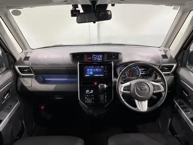 トヨタ ルーミー カスタムG 愛知県 2018(平30)年 7.5万km ブラックマイカメタリック 純正ＳＤナビ　/（AM/FM/SD/Bluetooth/フルセグTV）/両側パワースライドドア　/純正Fエアロ/バックカメラ　/ビルトインＥＴＣ　/ＬＥＤヘッドライト　/ドライブレコーダー　/トヨタスマートアシスト/　　-衝突軽減ブレーキ/　　-車線逸脱警報/　　-ふらつき警報/　　-先行車発進お知らせ/　　-オートマチックハイビーム/純正１４インチＡＷ　/クルーズコントロール　/純正フロアマット　/フォグランプ