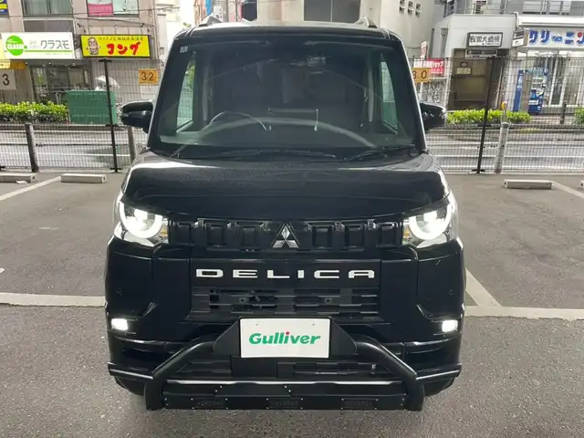 三菱 デリカミニ T プレミアム 大阪府 2024(令6)年 0.5万km アメジストブラック アルパインメモリナビ/　（CD/DVD/BT/SD/USB/HDMI）/フルセグテレビ/バックカメラ（アラウンドビュー）/デジタルインナーミラー/XTREME-J　15インチアルミホイール/アイドリングストップ/マイパイロット/レーダークルーズコントロール/プッシュスタート/前席シートヒーター/両側パワースライドドア/ETC/ステアリングヒーター/DANSHAQ　フロントバンパーガード/新車保証書/取扱説明書/ワンオーナー