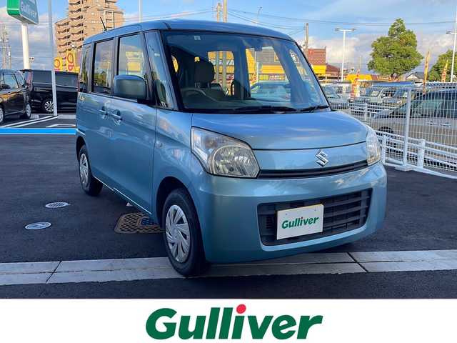 スズキ スペーシア G 愛知県 2015(平27)年 9.8万km フィズブルーパールメタリック 社外ナビ /・Bluetooth/・CD/DVD/・フルセグテレビ/ETC/前後ドライブレコーダー/スマートキー/アイドリングストップ