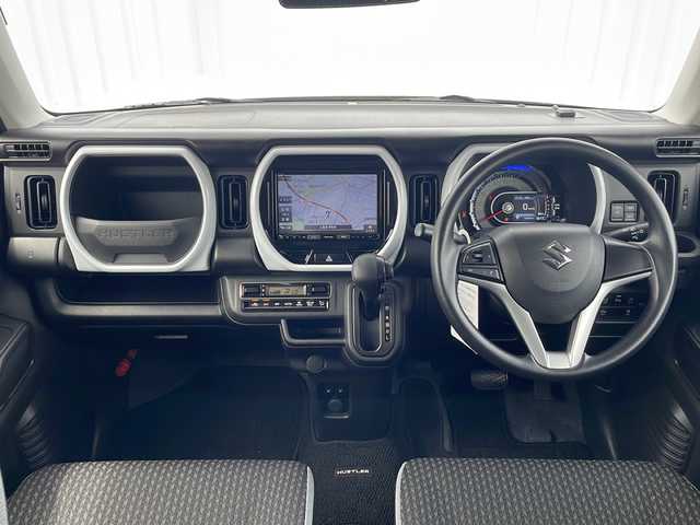 スズキ ハスラー HYBRID G 三重県 2020(令2)年 1.8万km ピュアホワイトP 純正8型ナビ/前席シートヒーター/衝突軽減ブレーキ/レーンキープアシスト/ステアリングリモコン/オートライト/LEDヘッドライト/コーナーセンサー/電動格納ミラー/禁煙車