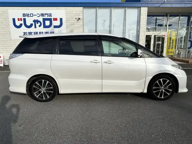 トヨタ エスティマ アエラス 群馬県 2013(平25)年 9.4万km ホワイトパールクリスタルシャイン (株)IDOMが運営する【じしゃロン伊勢崎店】の自社ローン専用車両になりますこちらは現金またはオートローンご利用時の価格です。自社ローンご希望の方は別途その旨お申付け下さい/両側パワースライドドア/純正SDナビゲーション/バックカメラ/CD/DVD/SD/BT/DTV/クルーズコントロール/HIDヘッドライト/オートライト/フォグライト/ドアバイザー/純正フロアマット