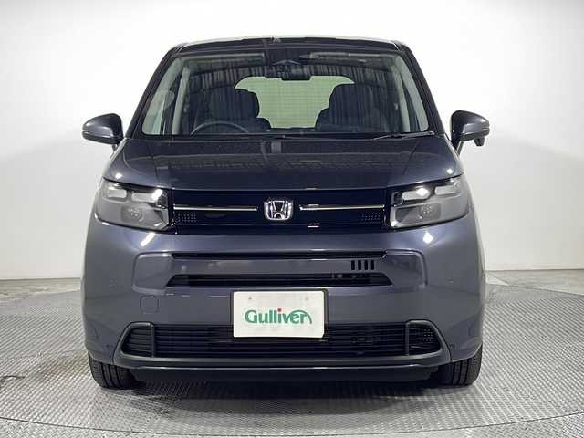 ホンダ フリード ハイブリット e:HEV AIR EX 広島県 2025(令7)年 0.1千km メテオロイドグレーメタリック 登録済未使用車/純正９型ナビ/・ＣａｒＰｌａｙ/・android auto/・フルセグテレビ/バックカメラ/レーダークルーズコントロール/シートヒーターD+N/両側パワースライドドア/ハーフレザー/コーナーセンサー　　/ブラインドスポットモニター/スペアキー