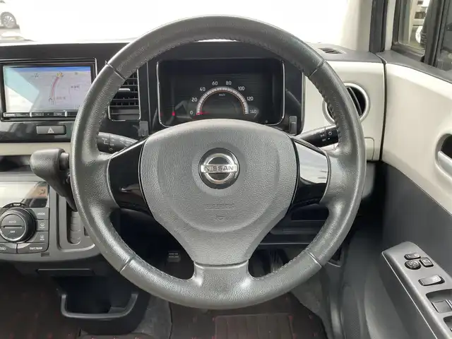 日産 モコ X 茨城県 2015(平27)年 7.8万km スノーパールホワイト 社外ナビ（AVIC-RZ810）/【Bluetooth/CD/DVD/フルセグ】/前後ドライブレコーダー（AMEX-A05）/社外アルミホイール/ETC/インテリジェントキー/プッシュスタート/シートリヒター/フロアマット/ドアバイザー/レベライザー/サマ―タイヤ付AW車載/新車時保証書/取扱説明書/記録簿H27/H30/R2/R3/R4/R5