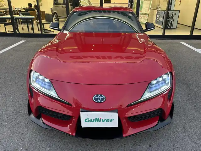 トヨタ スープラ SZ 愛媛県 2022(令4)年 5.1万km プロミネンスレッド 純正ナビ/BT/AM・FM/フルセグTV/アダプティブクルーズコントロール/前方ドライブレコーダー/ETC/全方位カメラ/LEDヘッドライト/オートマチックハイビーム/純正アルミホイール/スペアキー/GR SPORT/ブラインドスポットモニター