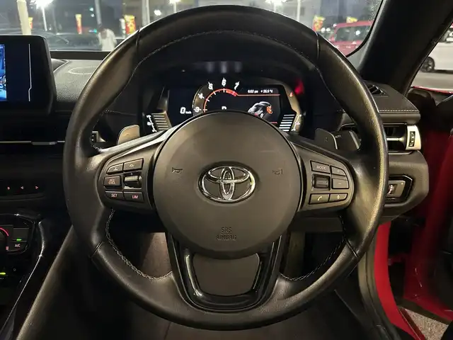 トヨタ スープラ SZ 愛媛県 2022(令4)年 5.1万km プロミネンスレッド 純正ナビ/BT/AM・FM/フルセグTV/アダプティブクルーズコントロール/前方ドライブレコーダー/ETC/全方位カメラ/LEDヘッドライト/オートマチックハイビーム/純正アルミホイール/スペアキー/GR SPORT/ブラインドスポットモニター