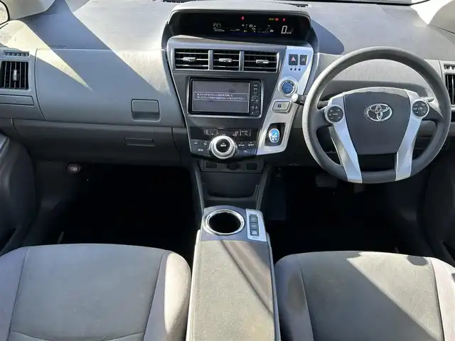 トヨタ プリウス α S 東京都 2012(平24)年 6.7万km ブラック 【(株)IDOMが運営する【じしゃロン昭島店】の自社ローン対象車両になります。こちらは現金ご利用時の価格です。自社ローンご希望の方は別途その旨お申付け下さい。】/純正ナビ（ＳＤ・ＤＶＤ・ＴＶ）/バックカメラ		/ETC/エンジンスタートボタン/スマートキー/純正フロアマット/純正ドアバイザー