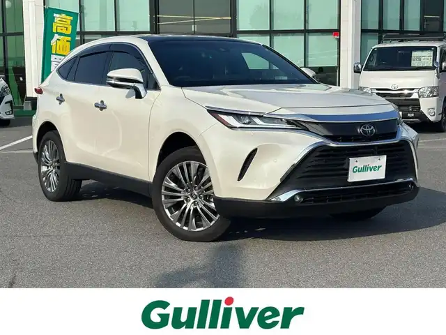 トヨタ ハリアー Z 奈良県 2021(令3)年 4.3万km ホワイトパールクリスタルシャイン パノラマムーンルーフ/純正12.3インチディスプレイオーディオ/（TV/BT/AppleCarPlay/AndroidAuto）/JBLプレミアムサウンドシステム/レーダークルーズコントロール/バックカメラ/ブラインドスポットモニター/前後コーナーセンサー/プリクラッシュセーフティ/レーンキープアシスト/パワーバックドア/ハーフレザーシート/運転席パワーシート/ヘッドアップディスプレイ/デジタルインナーミラー/ETC2.0/前方ドライブレコーダー/純正19インチAW