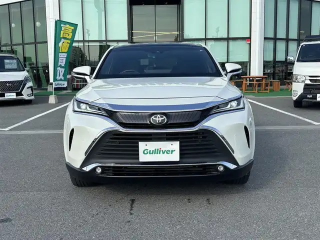 トヨタ ハリアー Z 奈良県 2021(令3)年 4.3万km ホワイトパールクリスタルシャイン パノラマムーンルーフ/純正12.3インチディスプレイオーディオ/（TV/BT/AppleCarPlay/AndroidAuto）/JBLプレミアムサウンドシステム/レーダークルーズコントロール/バックカメラ/ブラインドスポットモニター/前後コーナーセンサー/プリクラッシュセーフティ/レーンキープアシスト/パワーバックドア/ハーフレザーシート/運転席パワーシート/ヘッドアップディスプレイ/デジタルインナーミラー/ETC2.0/前方ドライブレコーダー/純正19インチAW