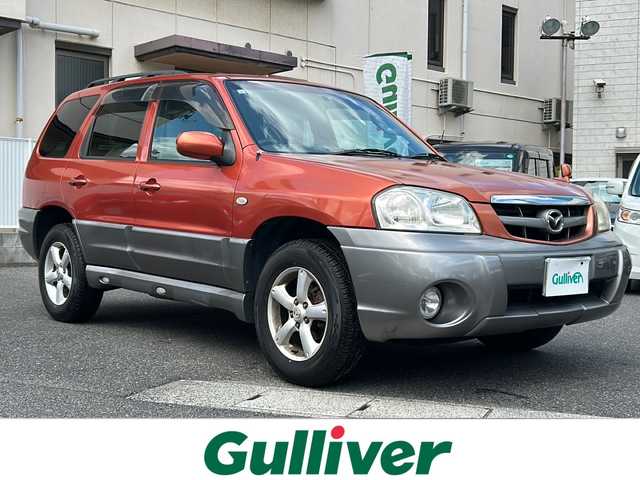 マツダ トリビュート FB－X 岡山県 2005(平17)年 15.4万km パッションオレンジマイカ 登録時走行距離153809/純正DVDナビ/AM/FM/TV/CD/バックカメラ/純正フロアマット/ステアリングスイッチ/ドライブレコーダー一体型デジタルインナーミラー/純正16インチAW/ETC