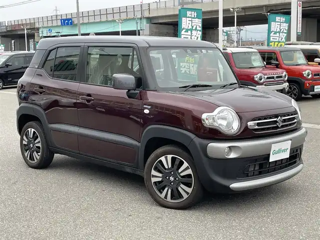 スズキ クロスビー HYBRID MV 石川県 2022(令4)年 5.2万km メロウディープレッドパール/ミネラルグレー2トーン 社外メモリーナビ/社外CD/ワンセグTV/スマートキー/プッシュスタート/純正アルミホイール/レーダークルーズ/レーダーブレーキ/シートヒーター/ETC/リヤパーキングセンサー/保証書