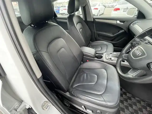 アウディ Ａ４ 2．0 TFSI 石川県 2014(平26)年 7.3万km グレイシアホワイトメタリック Audi MMI/(Bluetooth/フルセグTV)/ドライブレコーダー/バックカメラ/サイドアシスト/パワーシート/ETC/ウィンカーミラー/純正17インチアルミホイール/純正フロアマット/ABS/横滑り防止装置/レーンキープアシスト/盗難防止装置/コーナーセンサー(前後)/衝突被害軽減システム/スペアキー １本