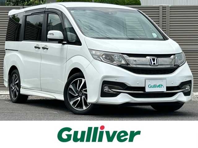 ホンダ ステップワゴン スパーダ クルスピセンシング 千葉県 2017(平29)年 6.9万km ホワイトオーキッドパール ワンオーナー/純正ナビ/フルセグTV/Bluetooth接続/CD/DVD再生/ETC/両側パワースライドドア/クルーズコントロール/前席シートヒーター/レーンキープアシスト/横滑り防止装置/前後コーナーセンサー/路外逸脱抑制システム/標識認識機能/前席ヒートシーター/ダブルオートエアコン/電動格納ウィンカーミラー/プッシュスタート/スマートキー/スペースキー×1/純正ホイール/取扱説明書/保証書