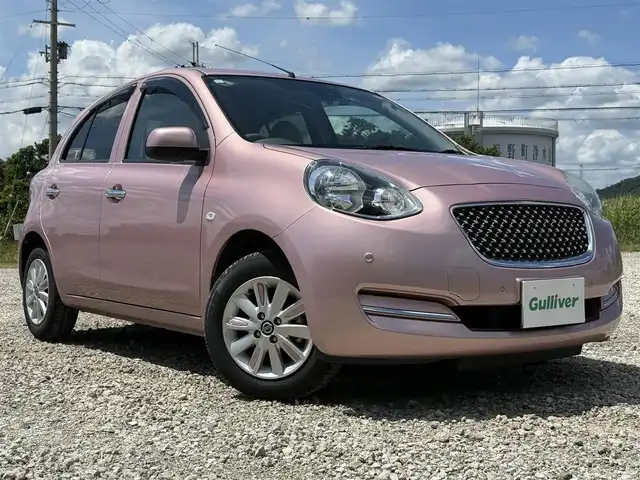 日産 マーチ ボレロ 兵庫県 2021(令3)年 5.6万km ピンク ナチュラルグレー内装/純正ナビ/フルセグTV/バックモニター/ドラレコ（SD欠）/インテリジェントエマージェンシーブレーキサポート/ETC/オートライト/オートハイビーム/プッシュスタート＆スマートキー2個