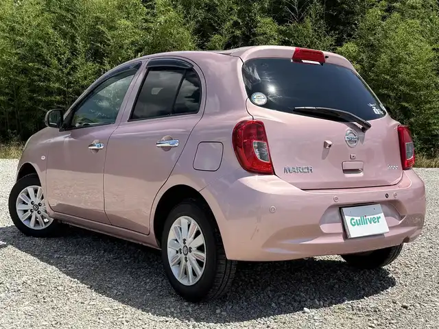 日産 マーチ ボレロ 兵庫県 2021(令3)年 5.6万km ピンク ナチュラルグレー内装/純正ナビ/フルセグTV/バックモニター/ドラレコ（SD欠）/インテリジェントエマージェンシーブレーキサポート/ETC/オートライト/オートハイビーム/プッシュスタート＆スマートキー2個