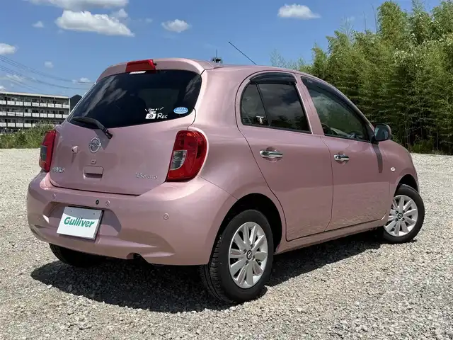 日産 マーチ ボレロ 兵庫県 2021(令3)年 5.6万km ピンク ナチュラルグレー内装/純正ナビ/フルセグTV/バックモニター/ドラレコ（SD欠）/インテリジェントエマージェンシーブレーキサポート/ETC/オートライト/オートハイビーム/プッシュスタート＆スマートキー2個