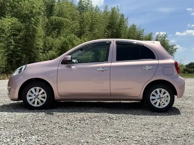日産 マーチ ボレロ 兵庫県 2021(令3)年 5.6万km ピンク ナチュラルグレー内装/純正ナビ/フルセグTV/バックモニター/ドラレコ（SD欠）/インテリジェントエマージェンシーブレーキサポート/ETC/オートライト/オートハイビーム/プッシュスタート＆スマートキー2個