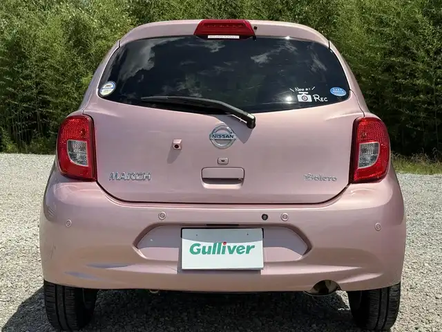 日産 マーチ ボレロ 兵庫県 2021(令3)年 5.6万km ピンク ナチュラルグレー内装/純正ナビ/フルセグTV/バックモニター/ドラレコ（SD欠）/インテリジェントエマージェンシーブレーキサポート/ETC/オートライト/オートハイビーム/プッシュスタート＆スマートキー2個