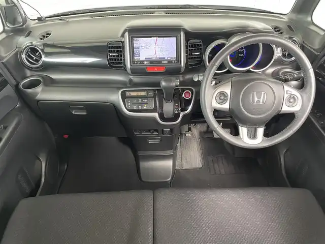 ホンダ Ｎ ＢＯＸ カスタム G ターボパッケージ 茨城県 2012(平24)年 8.1万km クリスタルブラックパール (株)IDOMが運営する【じしゃロン水戸店】の自社ローン専用車両になりますこちらは現金またはオートローンご利用時の価格です。自社ローンご希望の方は別途その旨お申付け下さい/メモリーナビ(AVIC-RZ03)/バックカメラ/純正15インチアルミホイール/両側パワースライドドア/ＥＴＣ　/ＨＩＤヘッドライト　/オートライト　