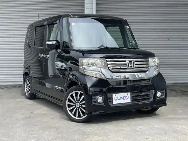 ホンダ Ｎ ＢＯＸ カスタム G ターボパッケージ 茨城県 2012(平24)年 8.1万km クリスタルブラックパール (株)IDOMが運営する【じしゃロン水戸店】の自社ローン専用車両になりますこちらは現金またはオートローンご利用時の価格です。自社ローンご希望の方は別途その旨お申付け下さい/メモリーナビ(AVIC-RZ03)/バックカメラ/純正15インチアルミホイール/両側パワースライドドア/ＥＴＣ　/ＨＩＤヘッドライト　/オートライト　