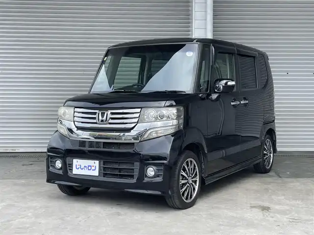 ホンダ Ｎ ＢＯＸ カスタム G ターボパッケージ 茨城県 2012(平24)年 8.1万km クリスタルブラックパール (株)IDOMが運営する【じしゃロン水戸店】の自社ローン専用車両になりますこちらは現金またはオートローンご利用時の価格です。自社ローンご希望の方は別途その旨お申付け下さい/メモリーナビ(AVIC-RZ03)/バックカメラ/純正15インチアルミホイール/両側パワースライドドア/ＥＴＣ　/ＨＩＤヘッドライト　/オートライト　