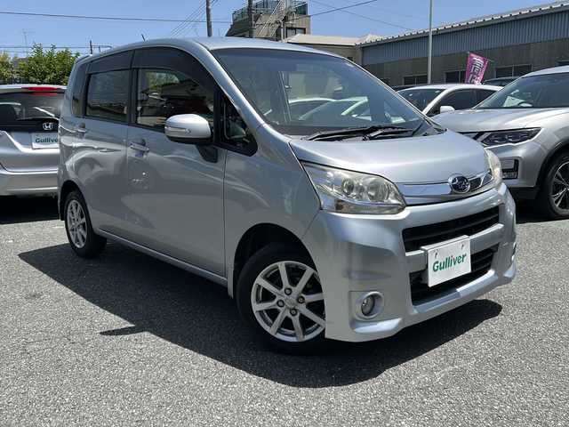 スバル ステラ カスタム R 埼玉県 2012(平24)年 10.9万km ブライトシルバーメタリック メモリナビ/ワンセグテレビ/バックカメラ/バイザー/フォグ