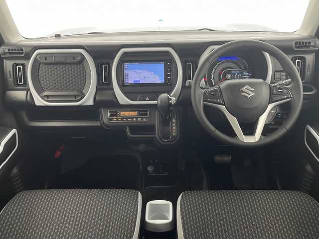 スズキ ハスラー HYBRID X 千葉県 2023(令5)年 1.6万km クールカーキパールメタリック/ソフトベージュメタリック 純正ナビ/フルセグTV/バックカメラ/衝突被害軽減ブレーキ/レーンキープアシスト/追従クルーズコントロール/LEDヘッドライト/D/N席シートヒーター/アイドリングストップ/電動格納ミラー