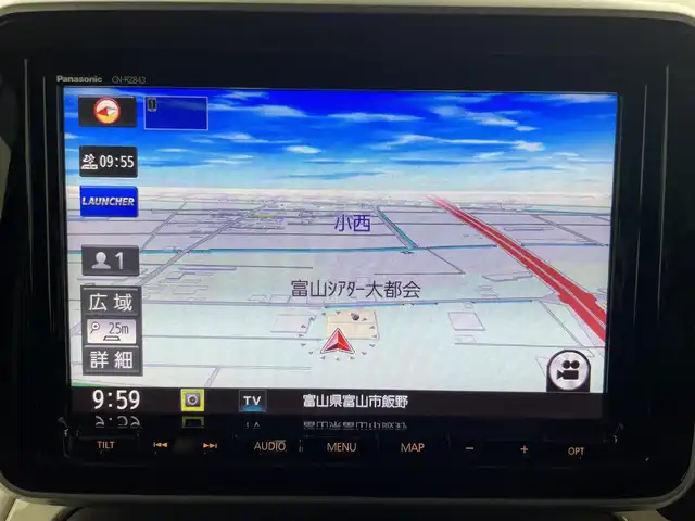 スズキ スペーシア HYBRID X 富山県 2019(令1)年 2.2万km アーバンブラウンパールメタリック １オーナー/純正ナビ（CD　DVD　bluetooth MSV（SD))/フルセグTV/バックカメラ/リアコーナーセンサー/ETC/前ドライブレコーダー/運転席シートヒーター/両側パワースライドドア/衝突軽減ブレーキ/レーンキープ/スマートキー/プッシュスタート/LEDヘッドライト/オートライト/横滑防止装置/純正１４インチAW/純正マット・バイザー/保証書、取説/スペアキー