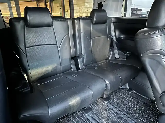 トヨタ アルファード S 山形県 2016(平28)年 11.4万km ブラック 登録時走行距離114775Km/保証書/取扱説明書/後席モニター（ALPINE）/社外SDナビ（ALPINE）/フルセグTV/黒革シートカバー/両側パワースライドドア/前後コーナーセンサー/トヨタセーフティセンス/7人乗り/オットマン/バックカメラ/LEDヘッドライト/ウィンカーミラー/電動格納ミラー/ETC/プッシュスタート/スタッドレスタイヤ車載